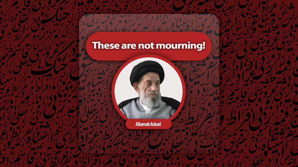These are not mourning!